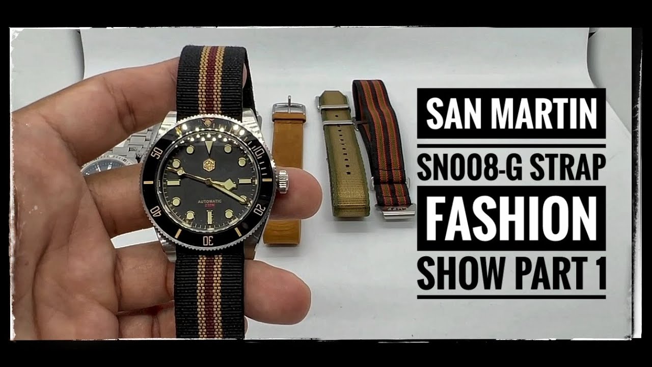 5 Best Straps for the San Martin SN008-G: Strap fashion show part 1 #sanmartinwatch