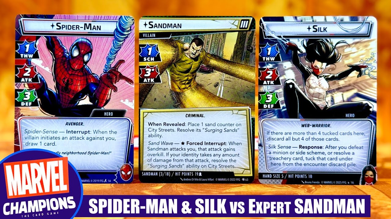 Marvel Champions | SILK & SPIDER-MAN vs Expert SANDMAN