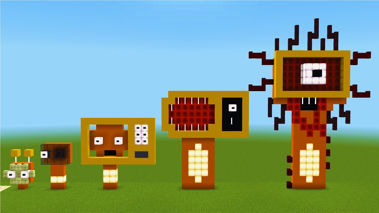 Evolution Orange Sprunki In Minecraft PE 