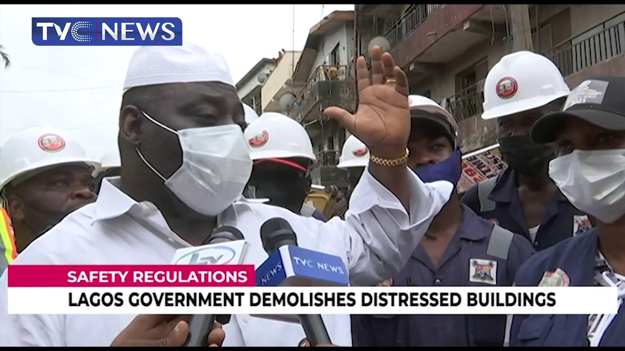 Lagos Government Demolishes Distressed Buildings