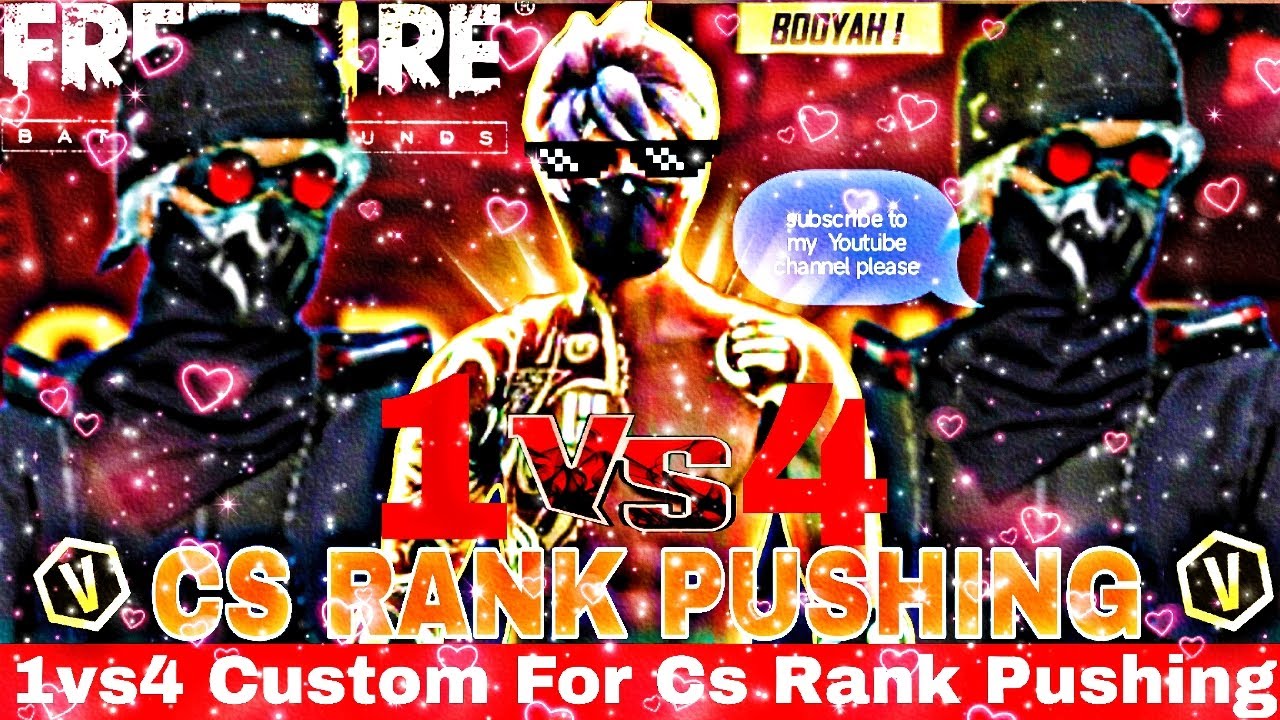 🔥 1vs4 CS Rank Pushing LIVE 😱 | Booyah Guaranteed 💪 | Free Fire Custom Match @PrabhatSniper004