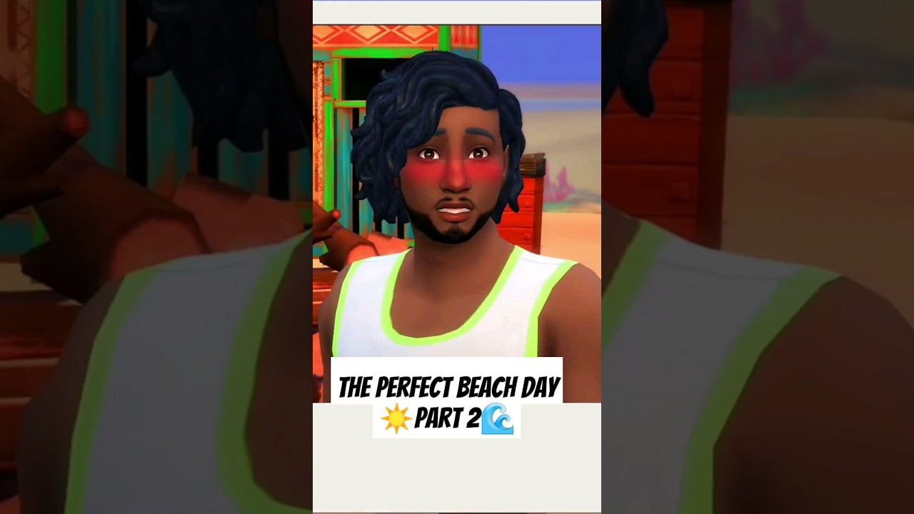 A perfect beach day ☀️ 🌊 Part 2 | Sims In Sulani #sims4machinima #sims4lp #sims4lovestory #blacksims