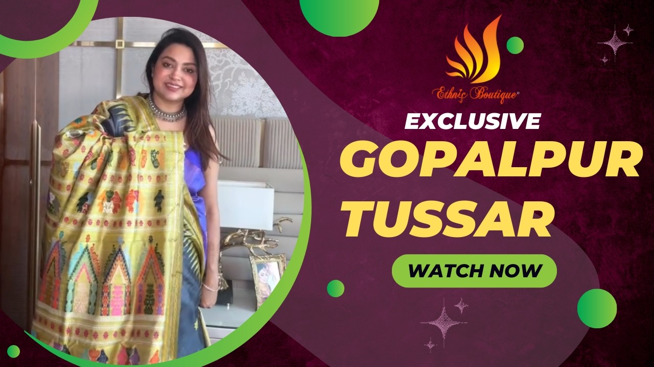 Exclusive Gopalpur Tussar Sarees✨💖II WhatsApp Booking No - 7003243793