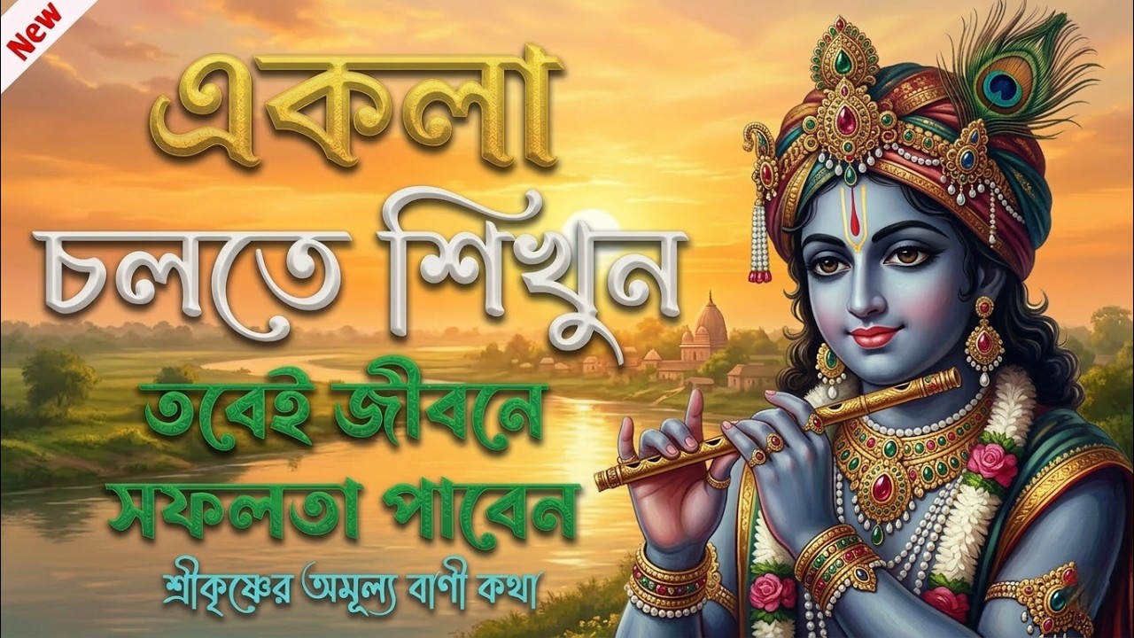 সফলতা পেতে হলে একা চলতে শিখুন !! শ্রীকৃষ্ণের অমূল্য বাণী কথা !! Gita SriKrishna Bani in Bangla Katha