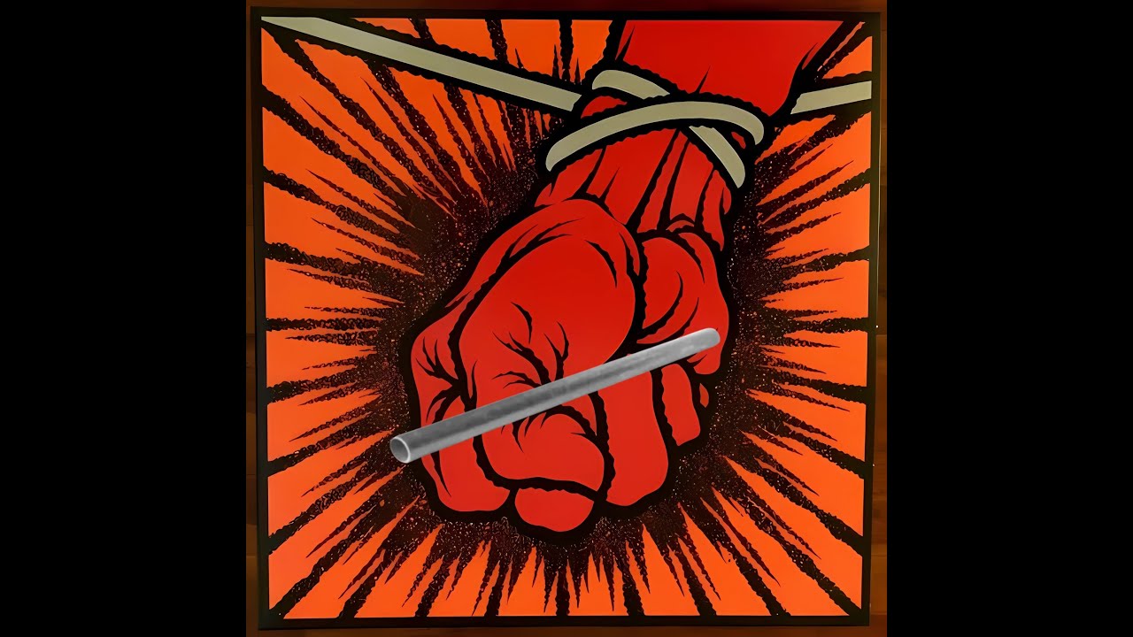 St. Anger but the snare is a metal pipe falling