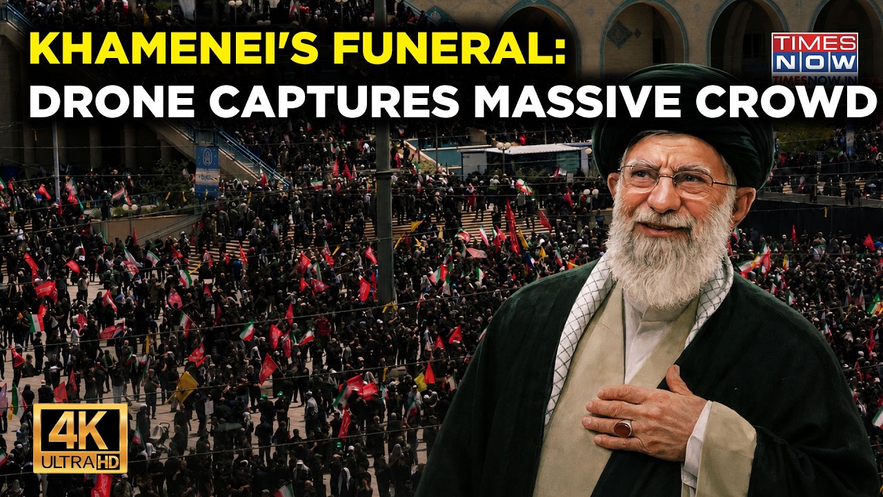 Ali Khamenei Funeral: Drone Captures Sea Of Mourners As Iran Begins Final Farewell | WATCH