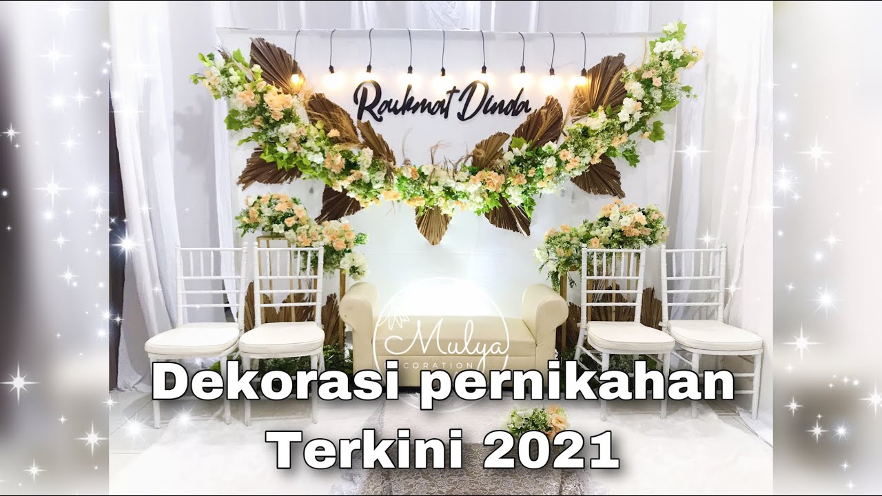 Dekorasi pernikahan terkini 2021