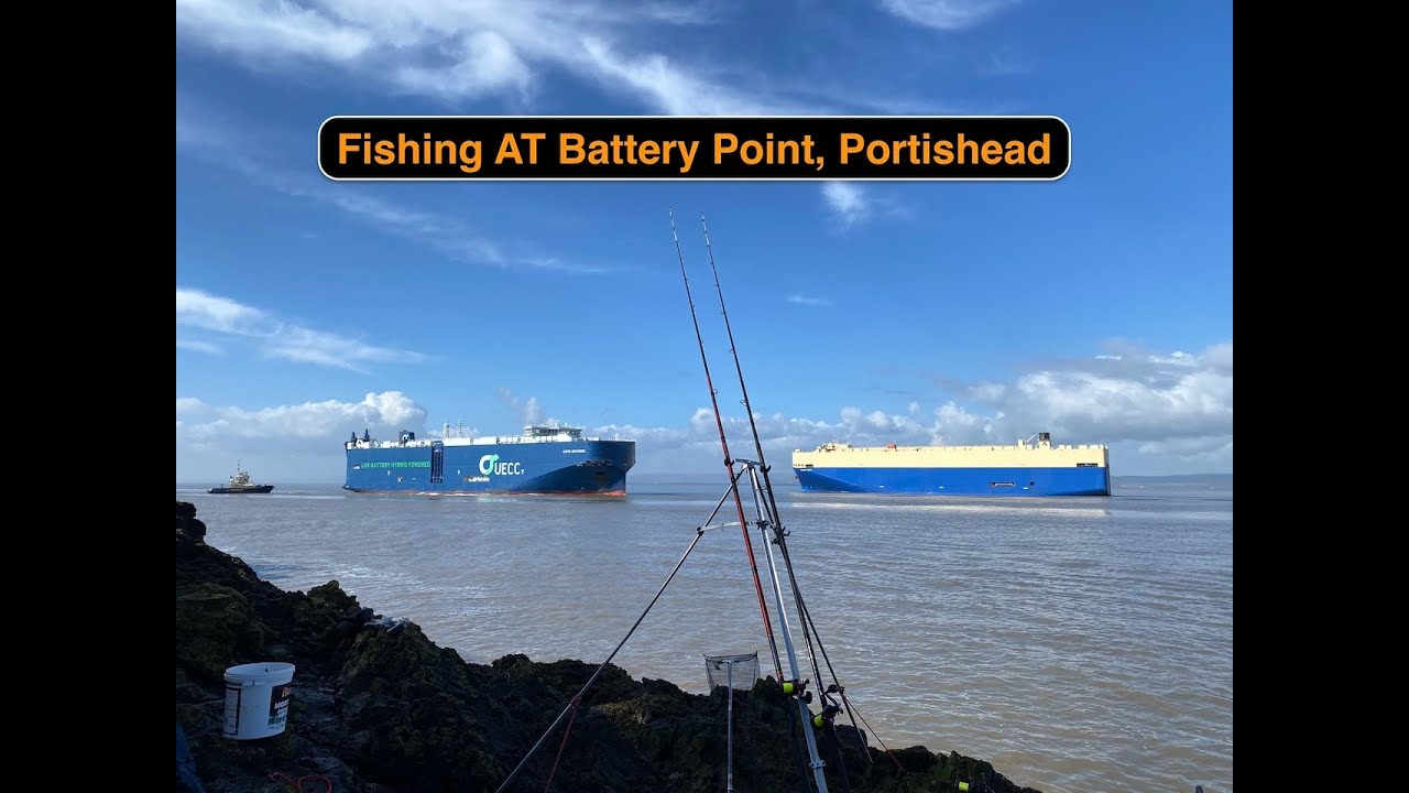 Fishing AT Battery point , Portishead - I fish the iconic Bristol Channel mark hoping for a conger !