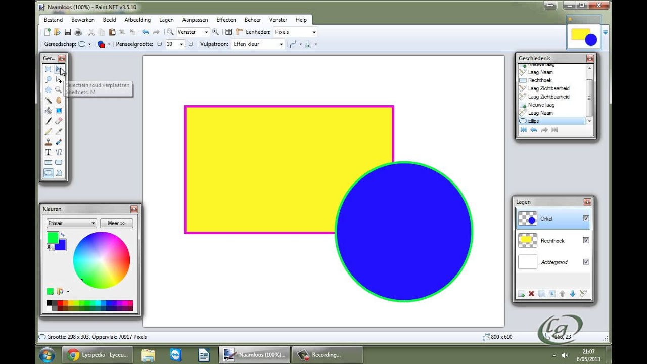 Paint.Net: lagen (layers)