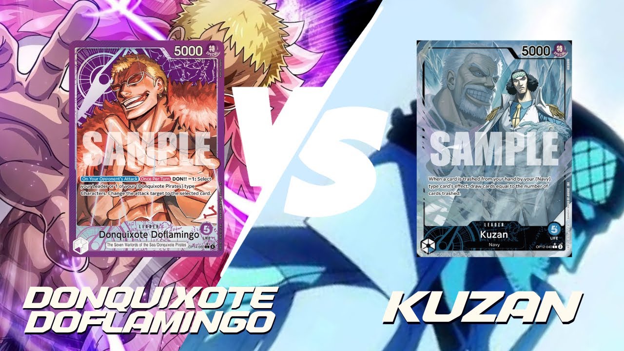 One Piece TCG: (Purple) Doflamingo VS (Blue) Kuzan [OP14] [Testing]