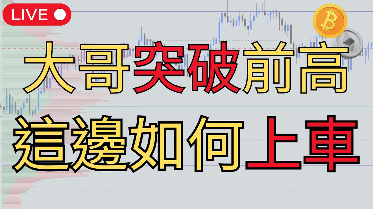 【LIVE🔴實戰直播】大哥突破前高 這邊如何上車  ｜SMC｜斐波納契｜BTC｜ETH｜短線實戰｜AWEI戰法