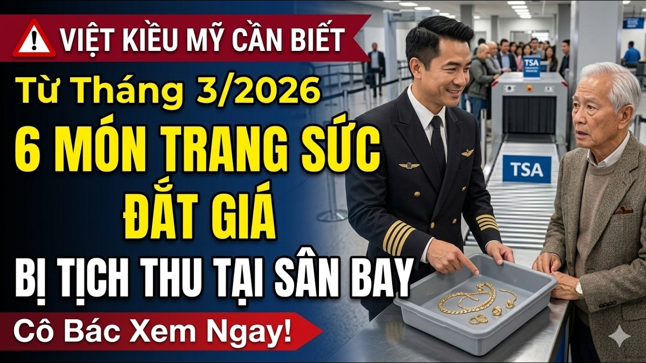 6 Loại Trang Sức Đeo Trên Người Có Thể Bị Giữ Lại Ở Sân Bay, Người Lớn Tuổi Cần Biết Khi Đi Máy Bay