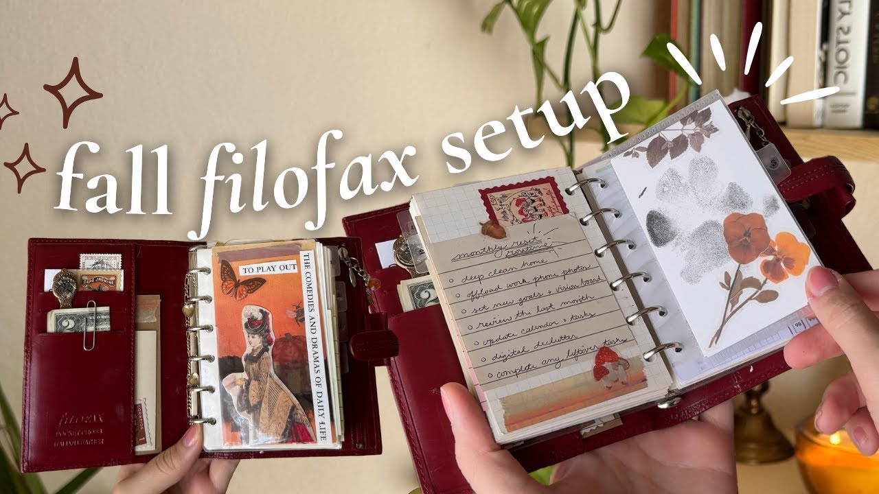 decorating my filofax for fall🍂