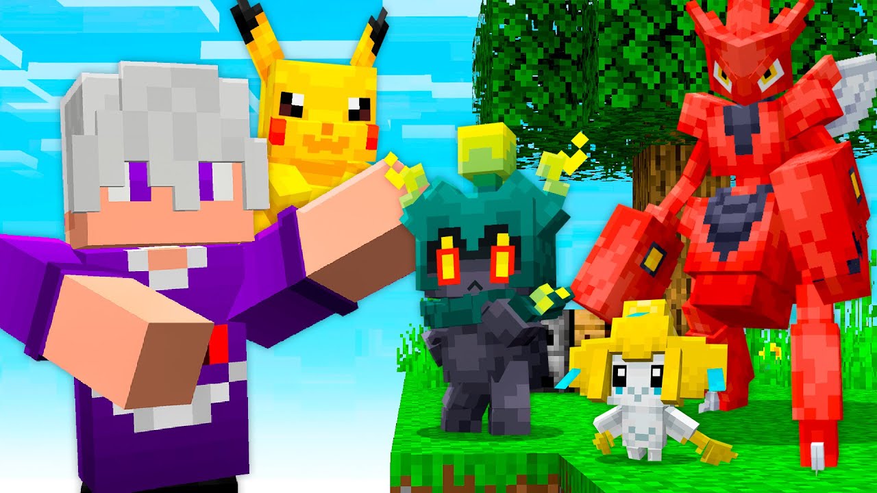 CRIEI uma ILHA no MINECRAFT COBBLEMON!