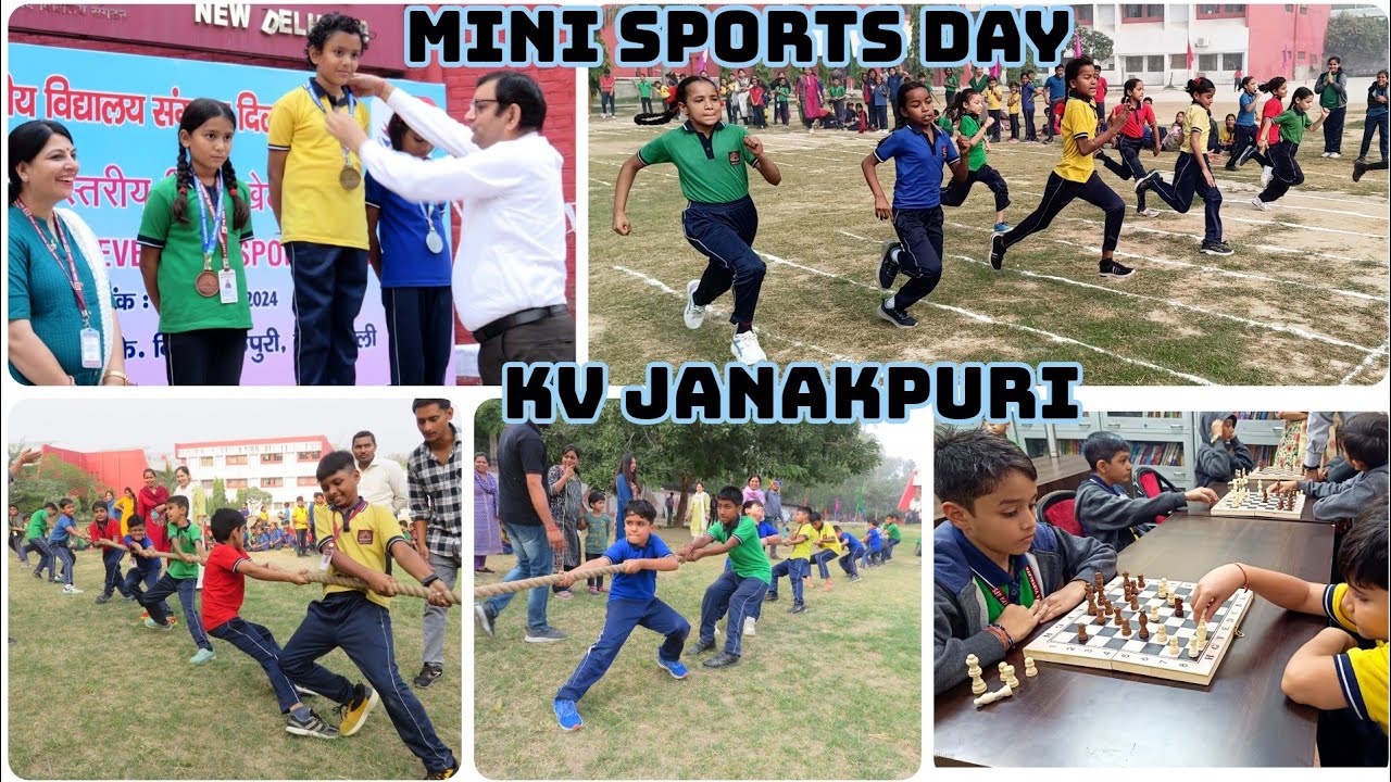 Mini Sports Day 🥎 Celebration at KV Janakpuri..! 🥇🥈🥉Children's Day Special Event 🤩
