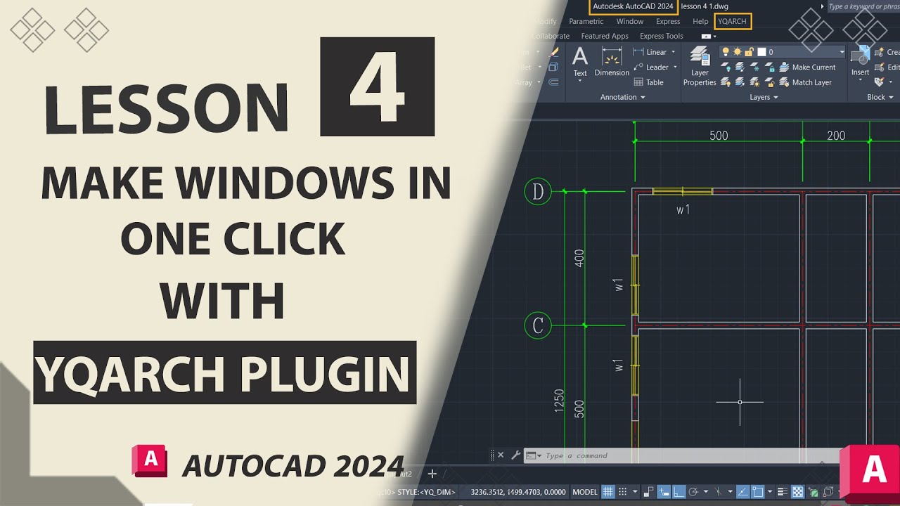 make windows in one click with yqarch plugin||lesson4