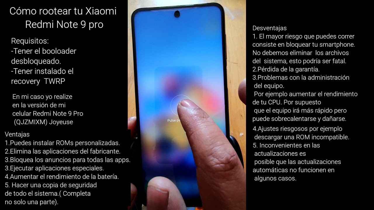 Rootear el Redmi note 9 pro