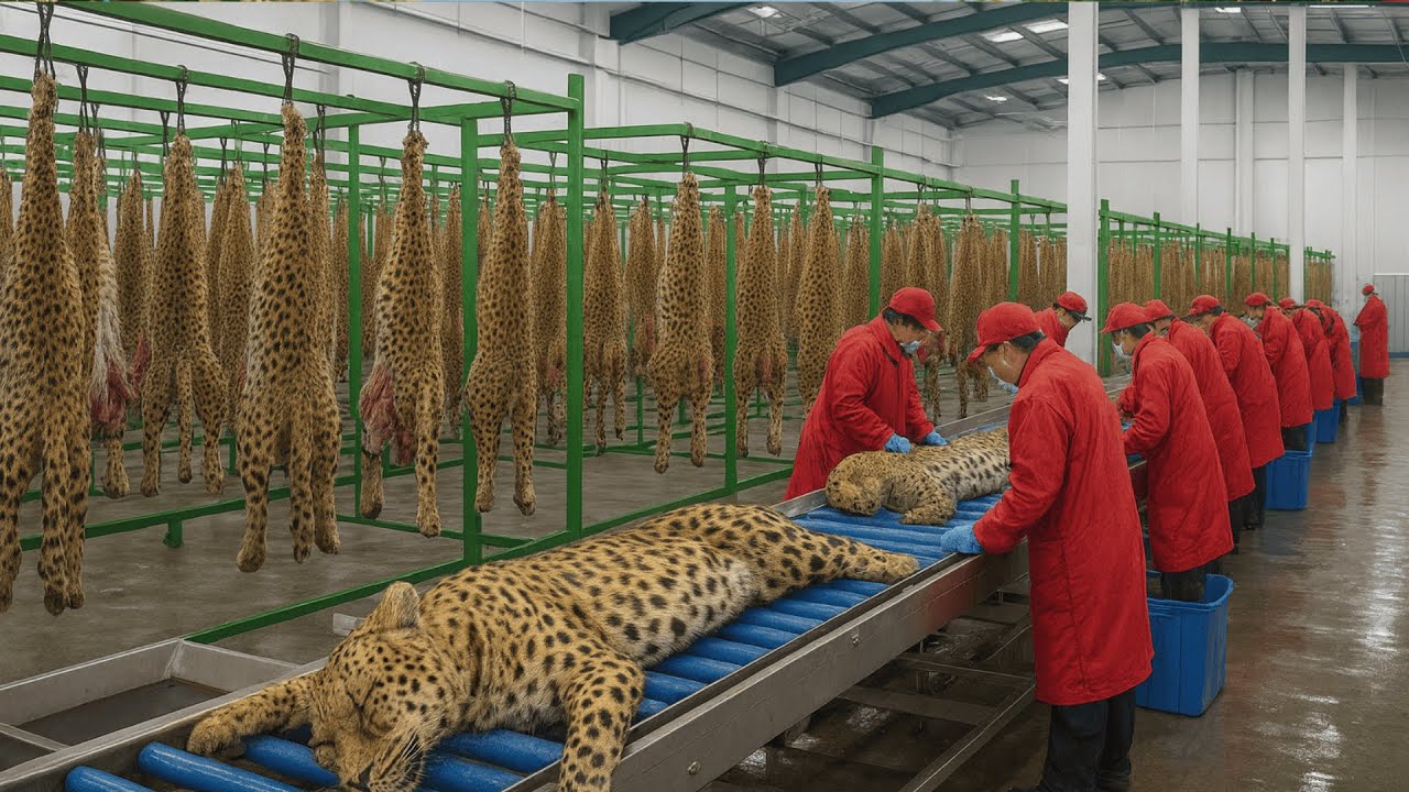 Inside the Leopard Skin Factory &ndash; How Exotic Hides Become Luxury Million-Dollar Goods (Full Process)