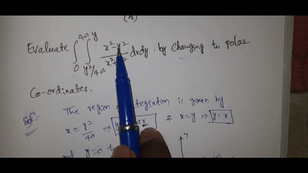 Multiple Integrals||Changing into Polar coordinate|| Rajeshlekkalu