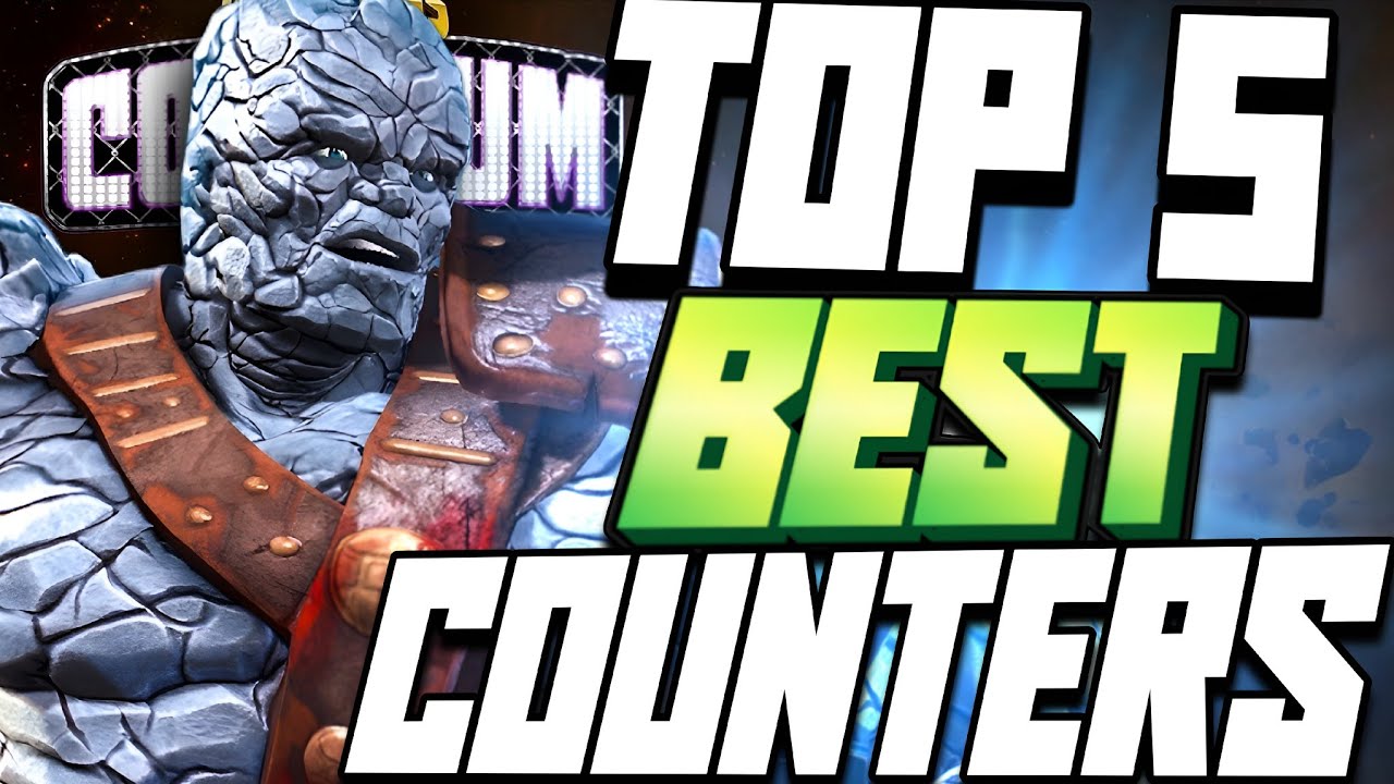 ТОП-5 лучших контрпиков против КОРГА в Apex Coliseum! | Marvel Contest of Champions