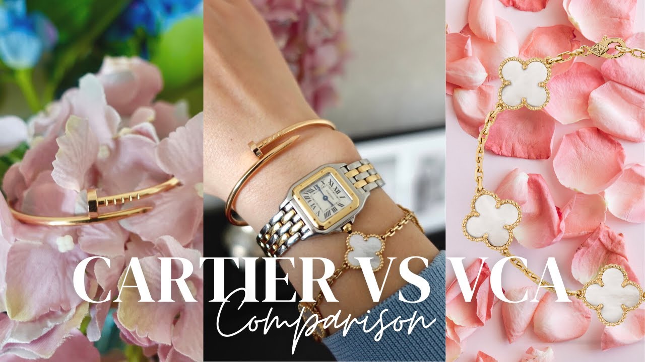 Cartier vs Van Cleef & Arpels Comparison | Vintage Alhambra vs Juste un clou bracelet | VCA