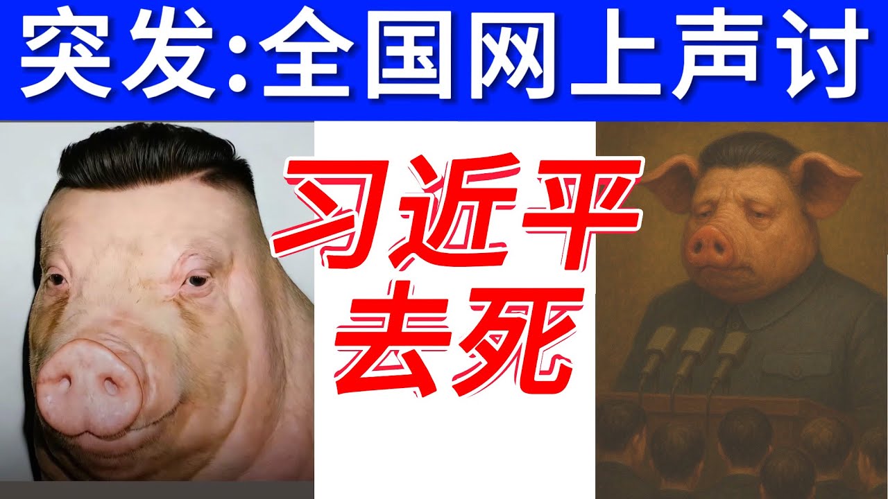 突发：&ldquo;习近平去死&rdquo;|全国声讨 | 一张辱习图引发的共识：习近平离倒台 只差从自发到自觉的社会事件