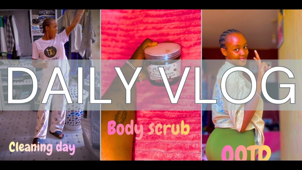 VLOG DAY 2:CLEANING MY BEDSITTER |SKINCARE|OOTD