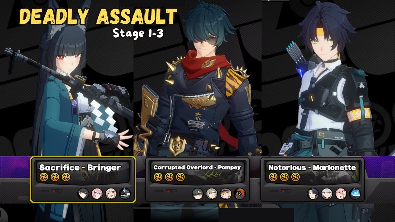 Deadly Assault Stage 1-3 Miyabi Harumasa Lighter | Zenless Zone Zero v1.4