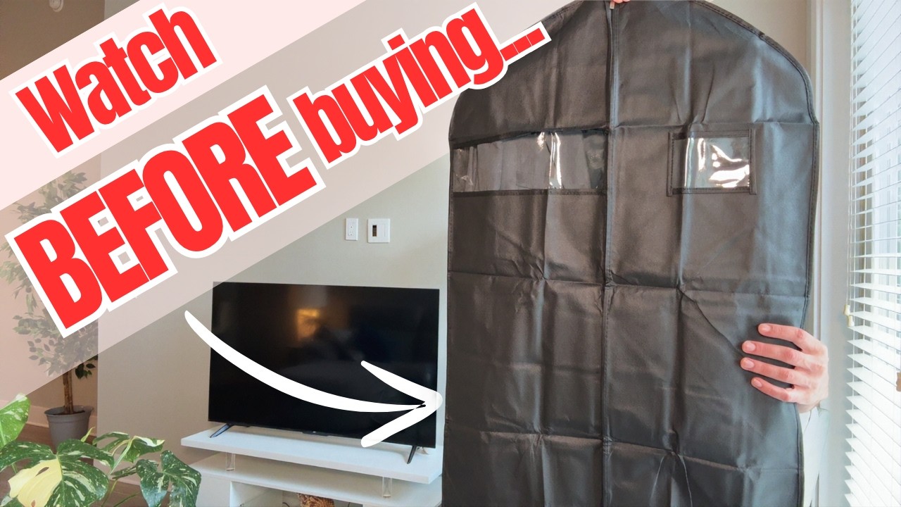 ✈️ Travel With Suits the Smart Way! 👔5 Pack 40-inch Suit Bag Garment Bag for Travel and Storage