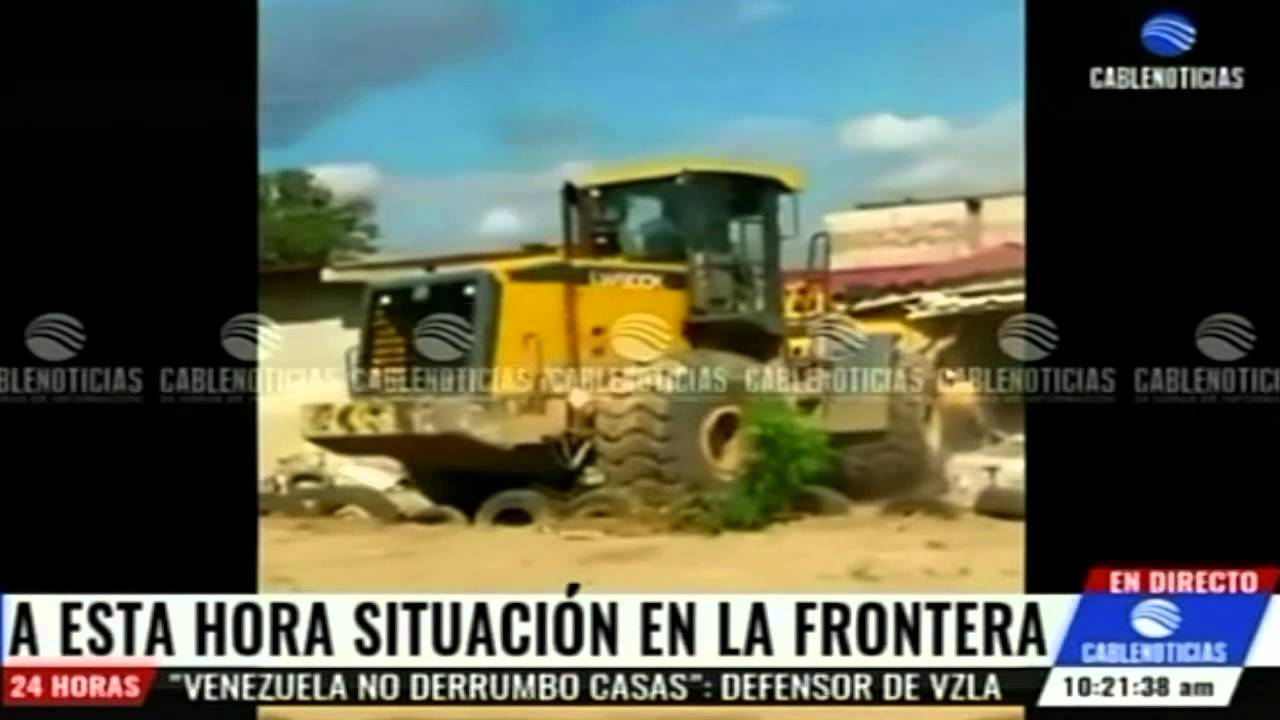 Así derrumban las casas de colombianos en Venezuela