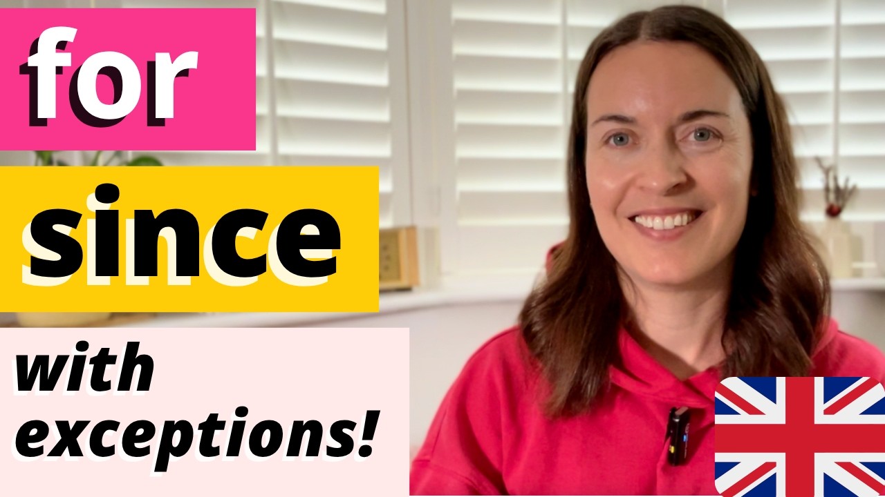 FOR and SINCE in English: What's the difference? (WITH EXCEPTIONS!)