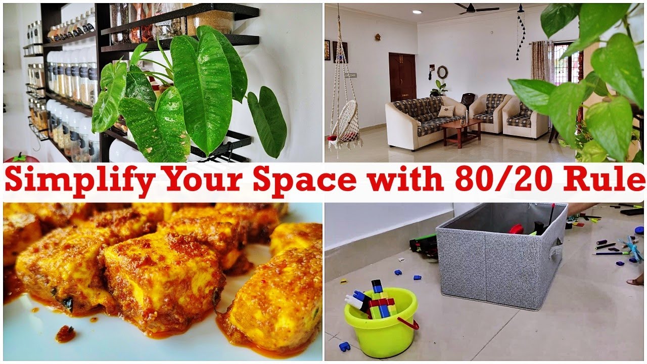 Simplify Your Home with 80/20 Rule | Minimalist tips to Simplify Your Life