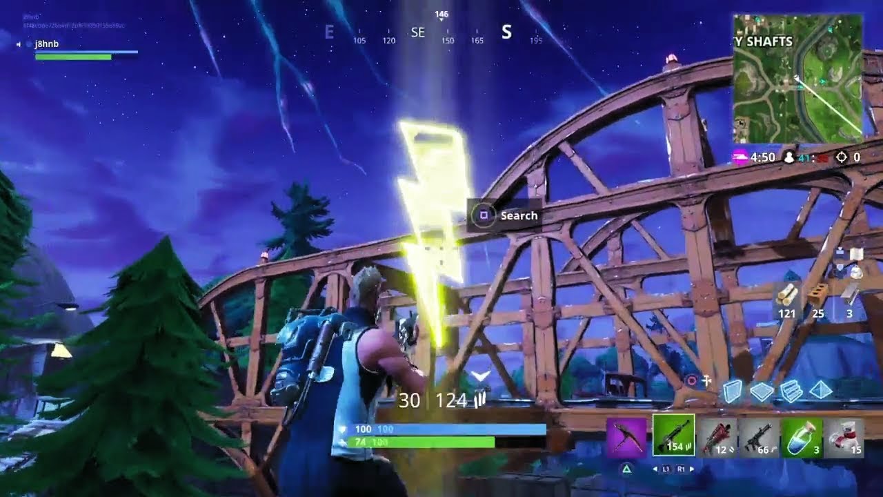 Fortnite Battle Royale - Season 5 Week 1 Challenges - Search Floating Lightning Bolts
