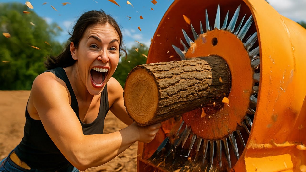 Brutal Machine vs Giant Log | The Most Dangerous Moment Yet