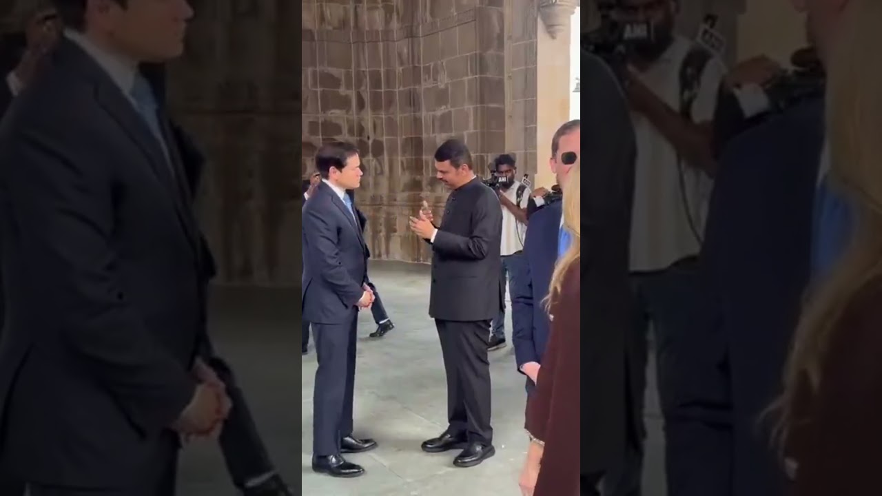 Marco Rubio Visits Gateway of India; Maharashtra CM, US Ambassador Also Present