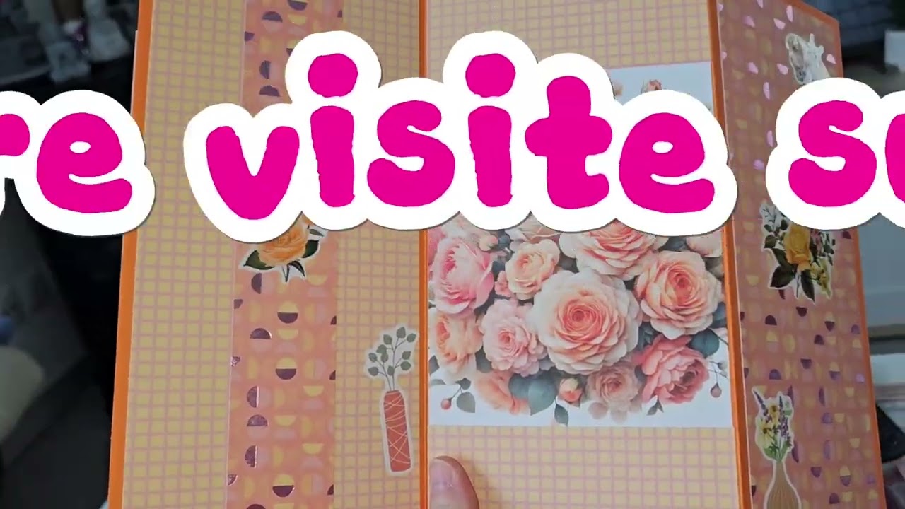 Creation assez coloré #viral #scrapbooking #scrap #carte #orange 