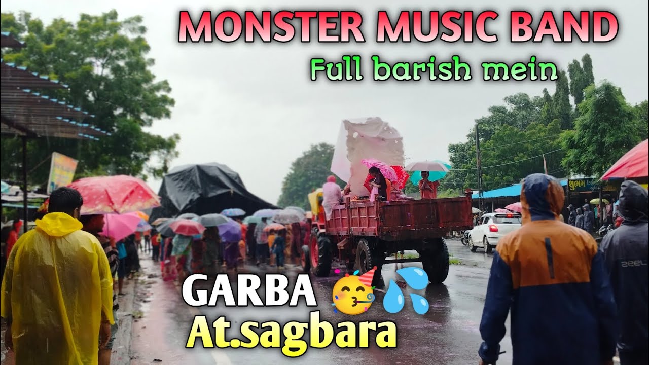 Monster music band at sagbara me full barish me garba mahol 