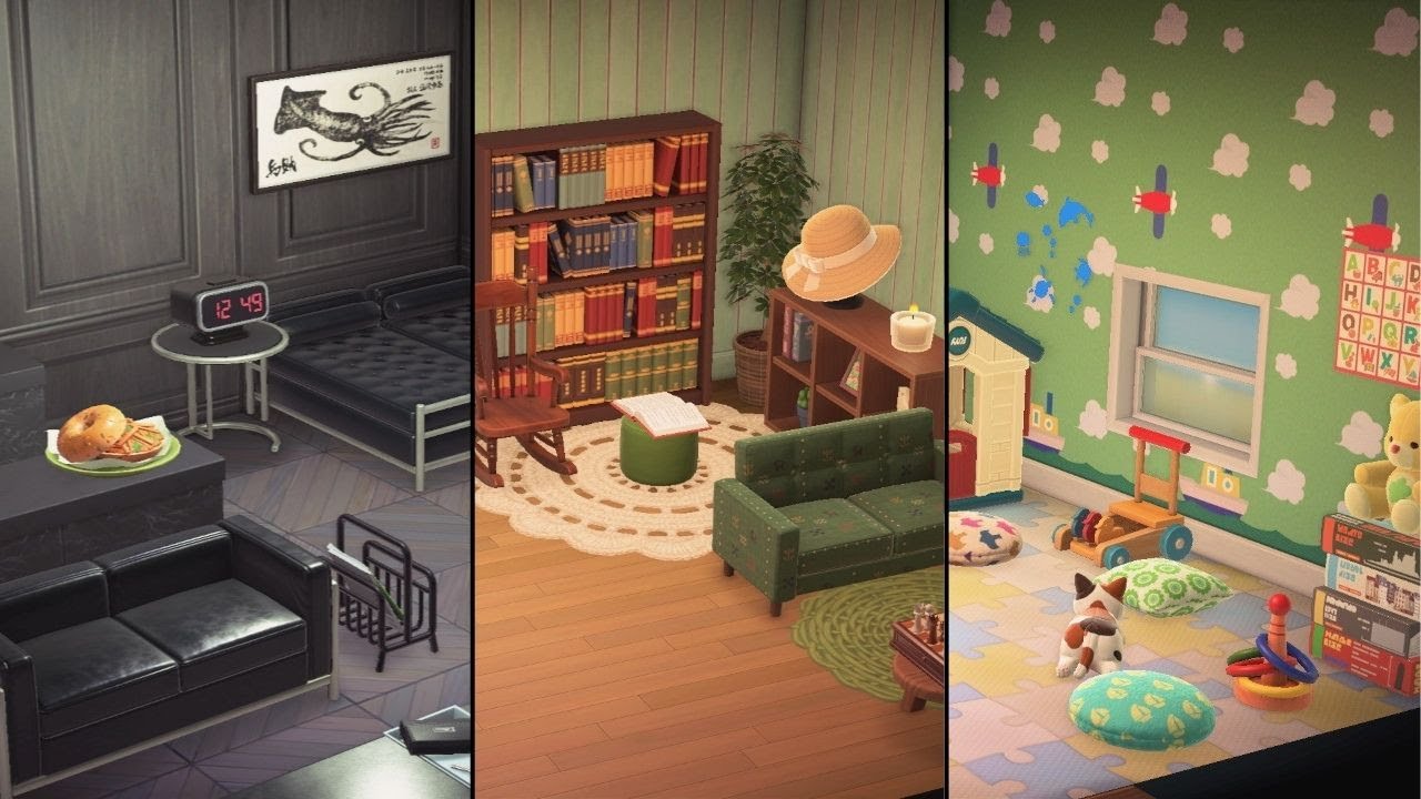 I Decorated THREE Hotel Rooms! | ACNH 3.0 | Modern, Simple, Kiddie Room Speedbuilds