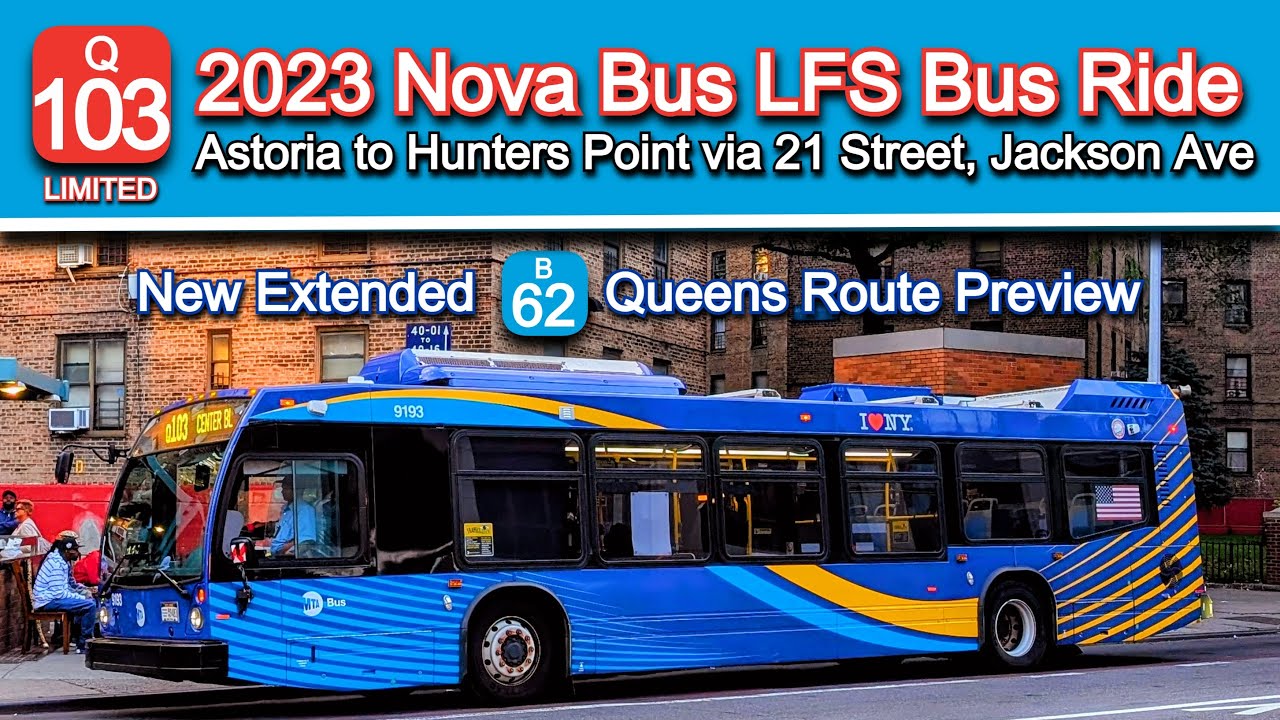 MTA Q103 LTD Bus Ride via 21st Street: 2023 Nova Bus LFS 9267 from Astoria to Hunters Point