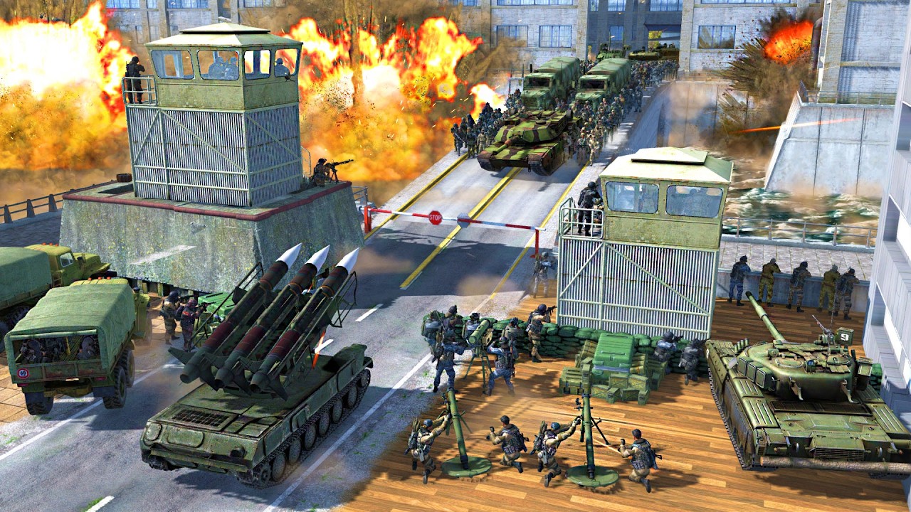 Largest Modern German Army BRIDGE SIEGE in Army Building BATTLE SIMULATOR! - Gates of Hell