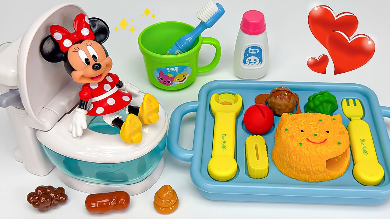 💩Mickey Mouse Potty training Toy & Eating ASMR🚽Zufriedenstellende Auspacken MICKEY Kochspielzeug 🍽️