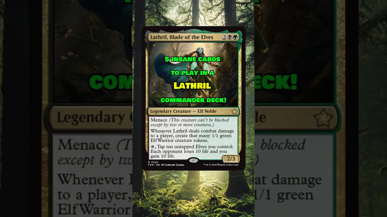 5 Essential Cards for Lathril, Blade of the Elves! 🍃 | MTG Commander