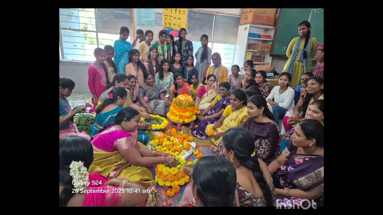 BATHUKAMMA CELEBRATIONS @ PMSHRI KGBV KATTANGUR 