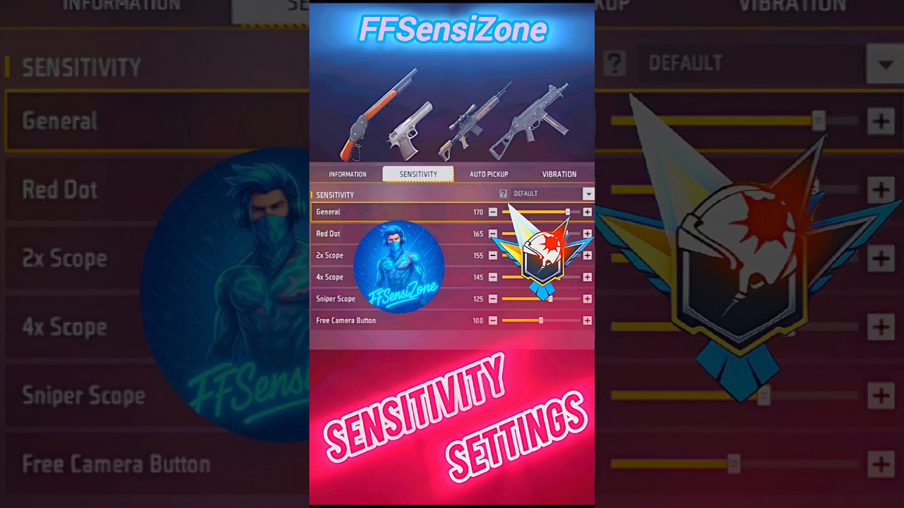 Best Free Fire Sensitivity Settings for Redmi A2+ 🔥 | #FFSensiZone