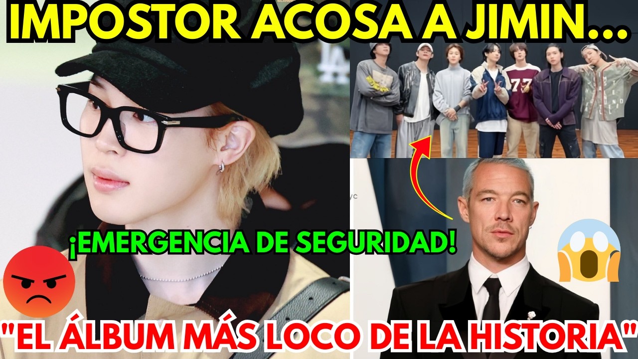 🔴Falso reportero se abalanza sobre Jimin, ¡caos total!🤬Productor TOP 