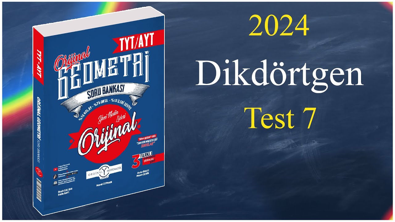 Dikdörtgen Test 7 - Orijinal geometri soru bankası