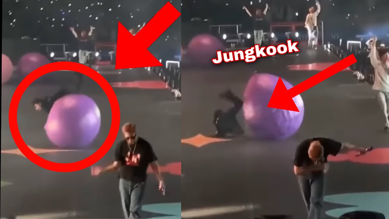Jungkook yere düştü durumu nasıl? Jungkook fell on stage