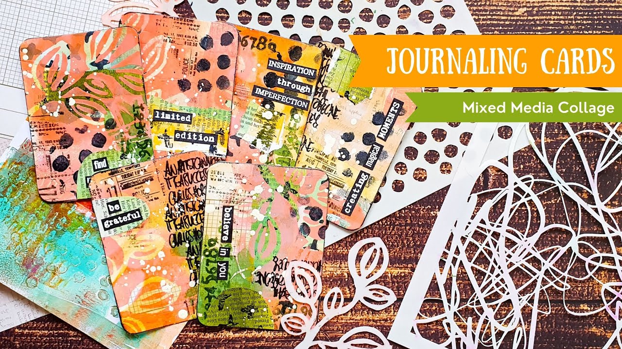 Why I love Collage so much 💘👉 Let's make some layered Mixed Media Journaling Cards