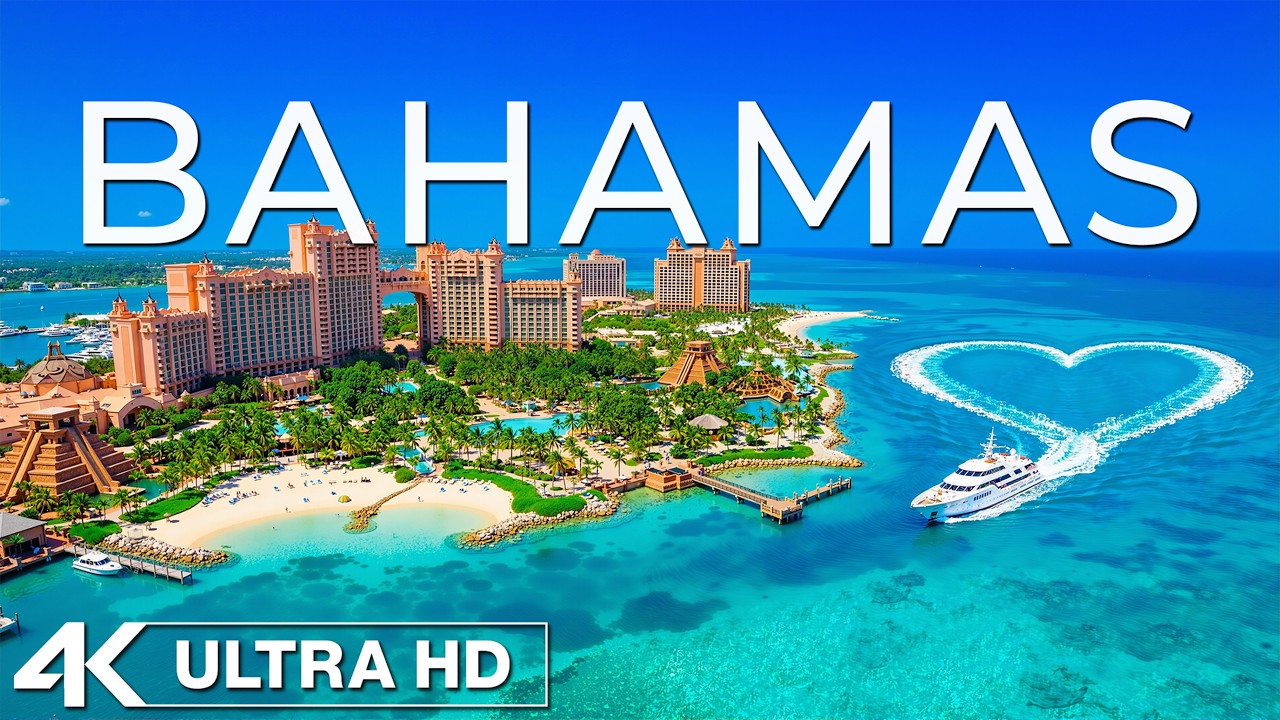 [4K] Bahamas 🇧🇸 Tropical Paradise | Turquoise Waters, White Sand Beaches & Caribbean Escape