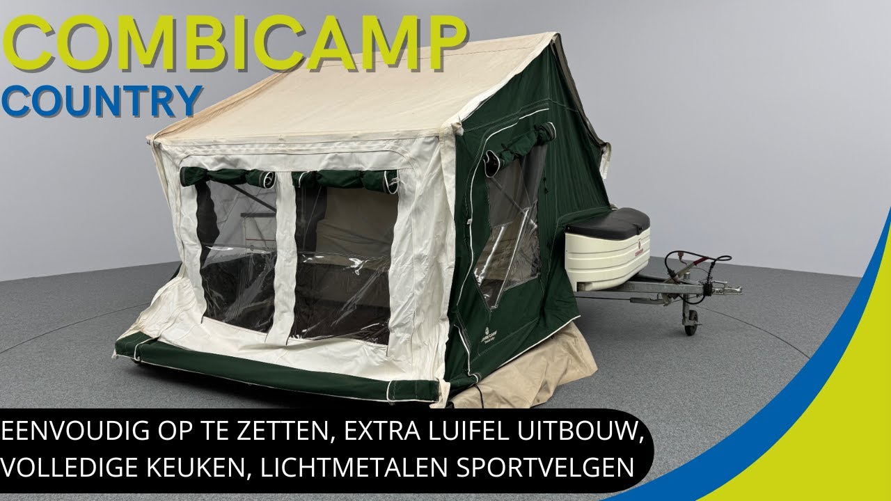 Combicamp Country 2010 | IDEALE, PRAKTISCHE EN EENVOUDIG OP TE ZETTEN VOUWWAGEN EXTRA LUIFEL UITBOUW
